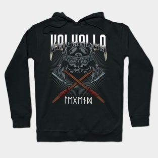 Vikings - Valhalla Viking Axes Nordic Runes Hoodie